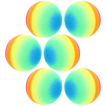 6Stk 22 Cm Verstärkte Regenbogenbälle PVC Für Indoor Outdoor
