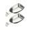 Appetizer Plate Condiment Bowls Stainless Steel-Sand light M 1