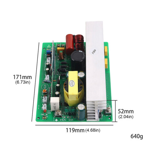 Efficiënte stroomconversie-omvormer 1000W sinusgolfvorm 12-24V 2