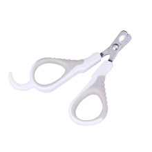 1Dog Nail Cutter White Elastic Spring Sharp Stainless Steel Clipper