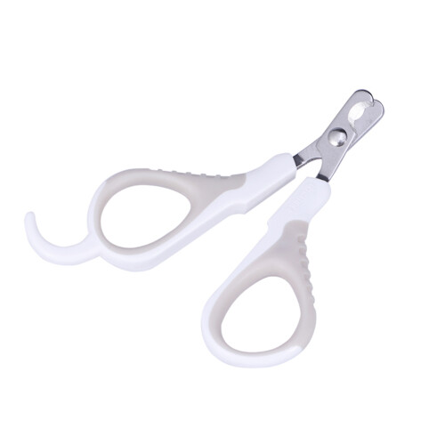 1Dog Nail Cutter White Elastic Spring Sharp Stainless Steel Clipper