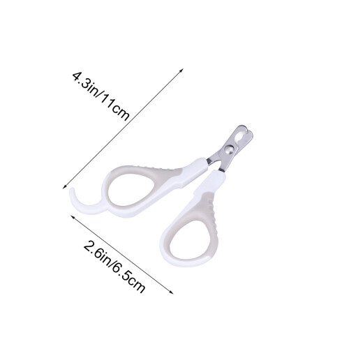 1Dog Nail Cutter White Elastic Spring Sharp Stainless Steel Clipper 1