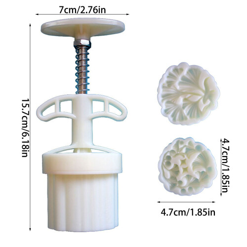 Food Grades Pastry Press Molds With 2 Interchangeable-50g 2