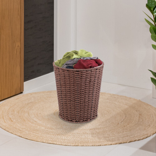 woven laundry basket for bedroom bathroom storage 2