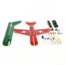 STEM-vliegtuigmodelkit Knipperende LED-printplaat Educatieve