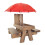 Set Eekhoorn Picknicktafel Met En Voerdispenser 7
