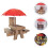 Set Eekhoorn Picknicktafel Met En Voerdispenser 2