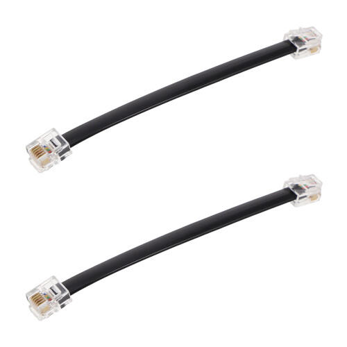 2 6- Vlakke Telefoonkabel Mannelijk Mannelijk
