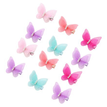 12 Stuks Chiffon Strikjes Met Parel Haarspeld Voor Kinderen