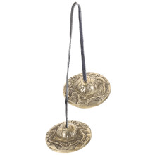 Cymbale Rétro Cuivre Doré Instrument Méditation Et Yoga