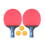 2 Rubber Tafeltennisracket Set Met 3 Ballen 1