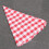 Kariertes Rundes Tischtuch Aus Polyester Rot 1,6 M 10