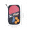 2 Rubber Tafeltennisracket Set Met 3 Ballen 2