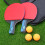 2 Rubber Tafeltennisracket Set Met 3 Ballen 4