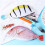 Simulated Fish Shaped Pencil Bag Makeup Coin Purse Striped Pattern 11