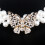 Elastische Perlen Taille Kette Hochzeitsgürtel Weiß 11