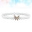 Elastische Perlen Taille Kette Hochzeitsgürtel Weiß 6