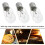 3Stk E17 Mikrowellenherd Lampe Hitzebeständig Toaster 9