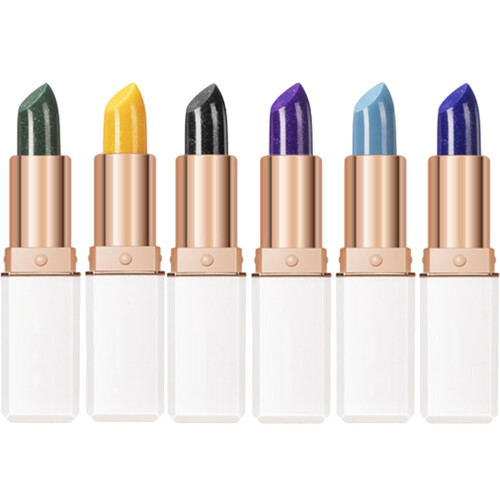 6St Farbwechsel Lippenstift Mit Lippenpflege Für