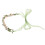 Faux Parel Boho Hoofdtooi Met Groene Bladeren 9