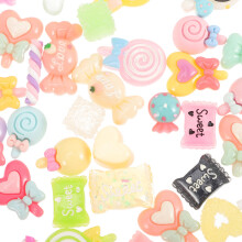 50St Kawaii Süßigkeiten Harz Anhänger Für Bastelarbeiten