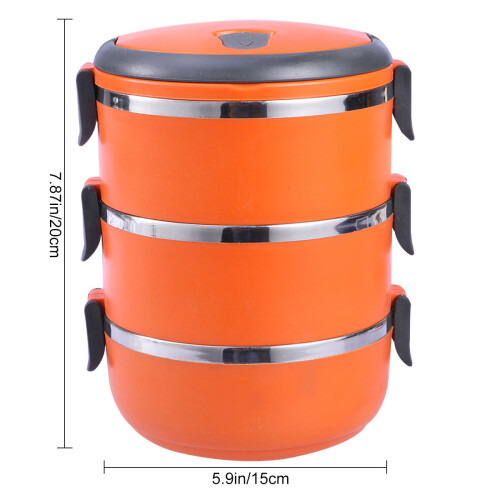 Lunchbox Mit Verschluss (Orange) 1