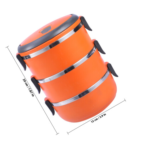 Lunchbox Mit Verschluss (Orange) 2