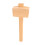 1Pc Durable Handmade Wood Hammer Tool Lightweight Khaki Mallet 11