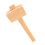 1Pc Durable Handmade Wood Hammer Tool Lightweight Khaki Mallet 6