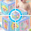 1Pc Multifunctional Six-Sided Music Hand Drum Geometry Toy 10