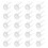 20Pcs Durable Plastic Flower Packing Stand White for Bouquet Fixing 1