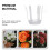20Pcs Durable Plastic Flower Packing Stand White for Bouquet Fixing 10