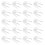 20Pcs Durable Plastic Flower Packing Stand White for Bouquet Fixing 5