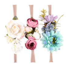 3 Baby Blumen Haarband Elastisch Für Neugeborene Kleinkinder