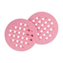2Stk Runde Kunststoff Untersetzer Mit Rutschfester Wärmeisolierung Pink