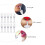 10Pcs Wine Glass Shaped Refillable Lip Gloss Tubes 10