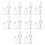 10Pcs Wine Glass Shaped Refillable Lip Gloss Tubes 5