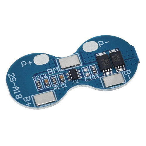 1/2Pcs 2S 7.4V 18650 Battery Protective Board 4A with Over-1