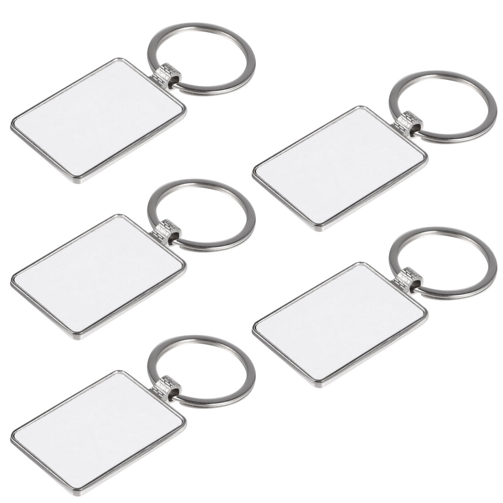 5 Szt. Pustych Metalowych BrelokóW Do Sublimacji, Diy-image
