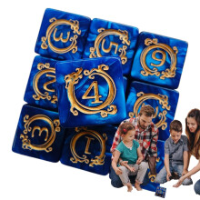 Polyhedron Dice Table Games Polyhedron Dice Set 10 Pieces Role Play Accessories with Dragon Design as Car Desk Decoration for Adults