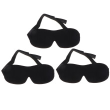3 Pezzi Maschere Occhi Nere 3D Per Viaggi