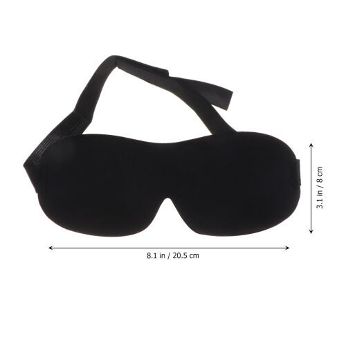 3 Pezzi Maschere Occhi Nere 3D Per Viaggi 1