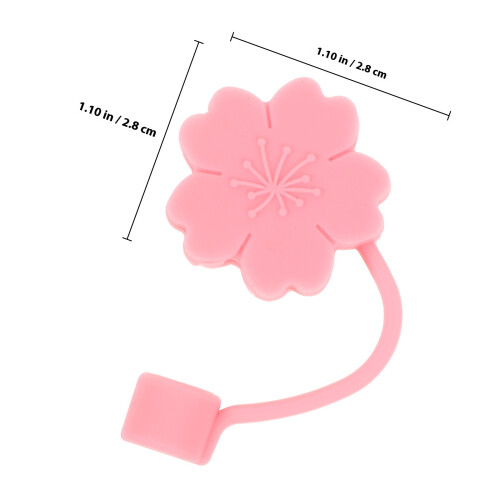 4 Pezzi Tappi Per Cannucce A Forma Fiore Riutilizzabili Antipolvere 1