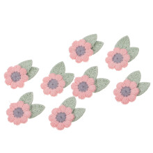 10St Roze Applicaties Stoffen Patches Voor Kleding Naaien