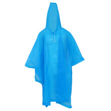 Portable Blue Eva Adult Rain Poncho Waterproof Outdoor Accessory