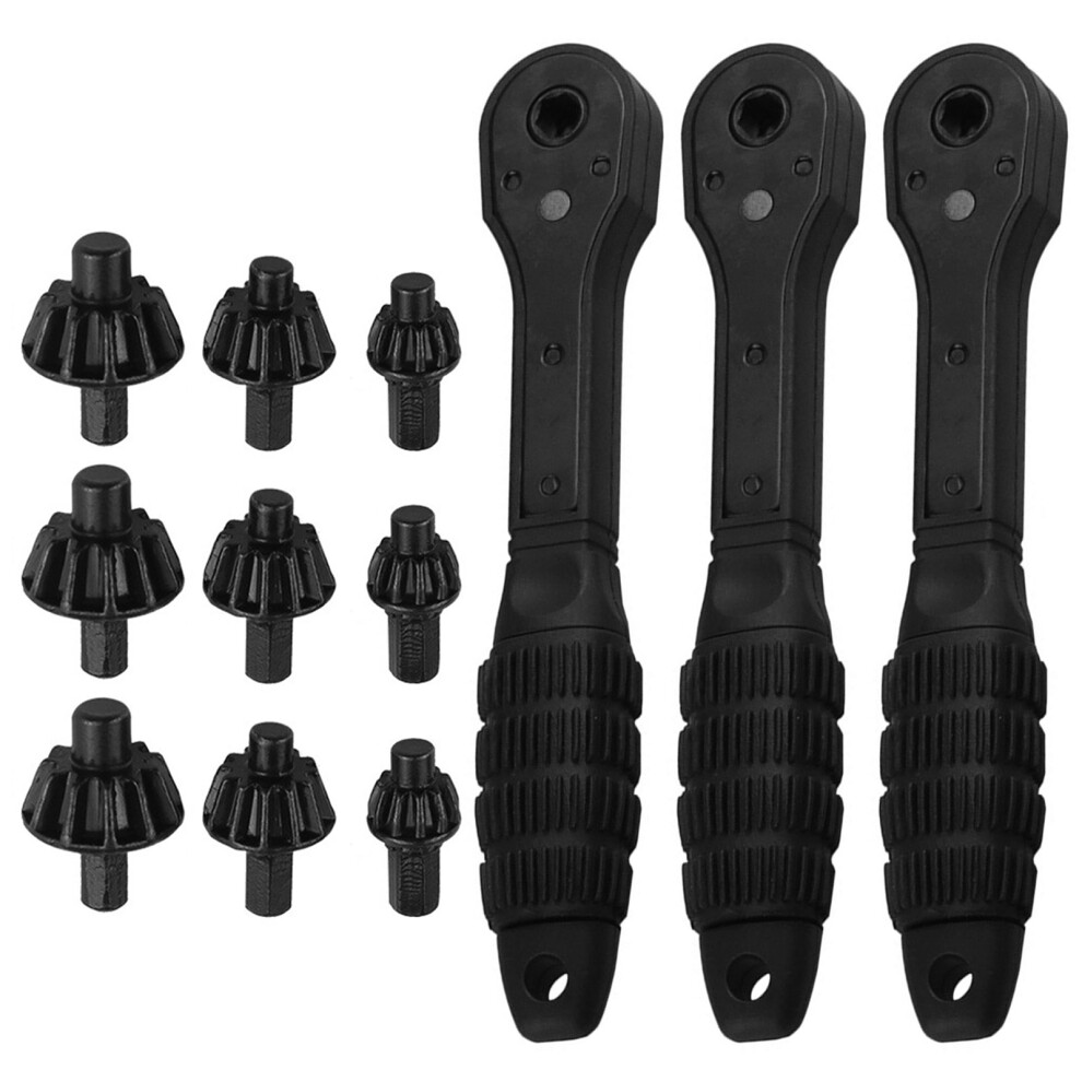 2 In 1 Ergonomic Handle Ratchet Drill Chuck Key Wrench Ratchet 7696000970646