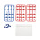 One Set Colorful Plastic Numbered Table Tennis Balls For Game 5