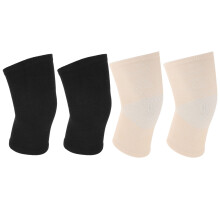 2Pairs Black Cycling Knee Pads Thick Warm Fitness Cushion Supports