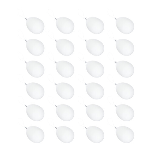 24Pcs Easter Egg Decorations Diy Hand-Painted Pendants For Holiday