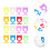 16 Pezzi Portabicchieri In Silicone A Forma Bicchiere Da Vino 9